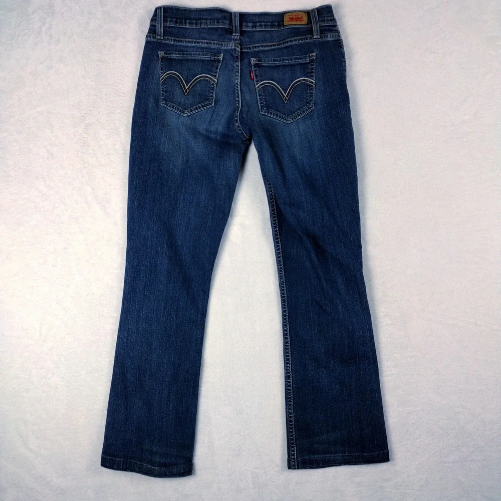 Levis 524 Too Superlow Bootcut Jeans Womens 9M Medium Wash Denim Low Rise - Picture 8 of 8